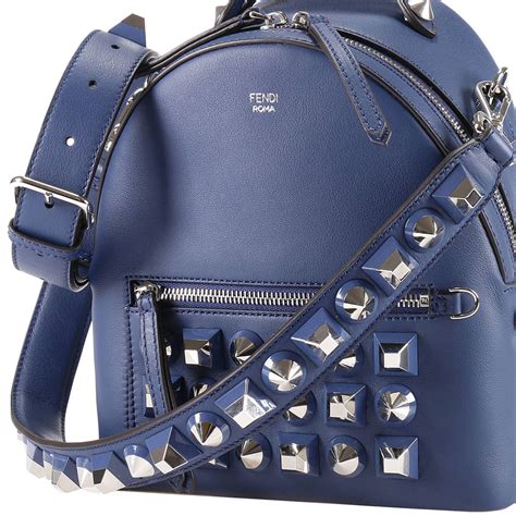 womens blue fendi backpack|fendi leather backpack.